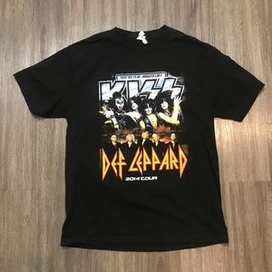 2014 Kiss Def Leppard 40th Anniversary Tour Tee